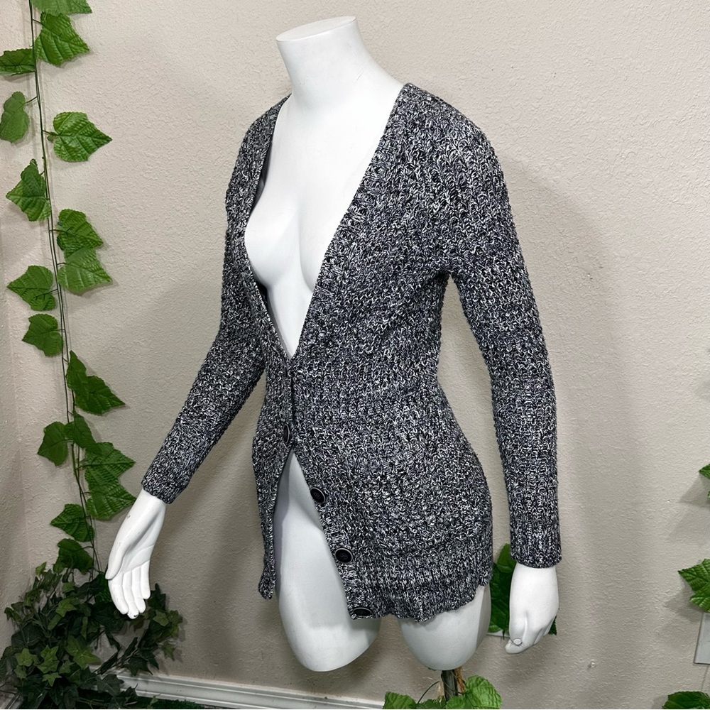 American Eagle, Gray Button-Down Knit Cardigan - image 7